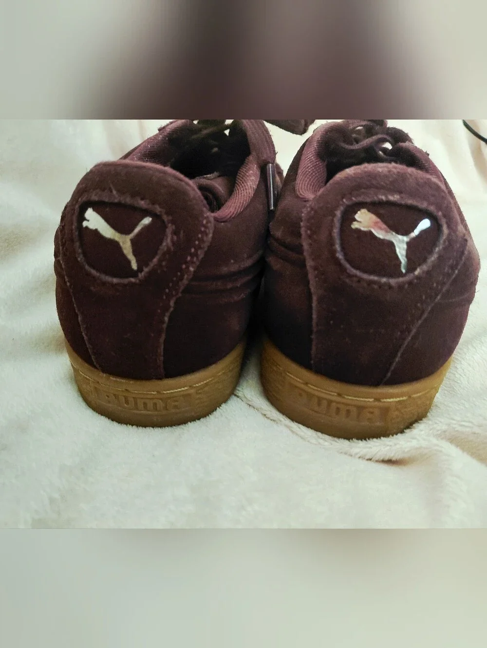 Puma Men's Purple Suede Lace-Up Sneakers
